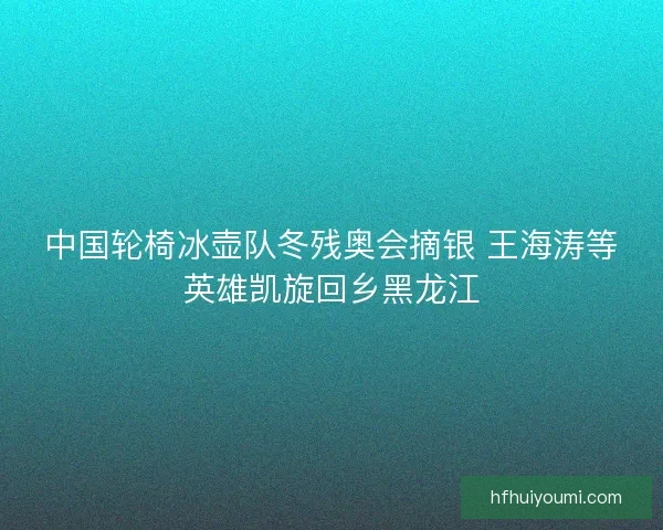 中国轮椅冰壶队冬残奥会摘银 王海涛等英雄凯旋回乡黑龙江